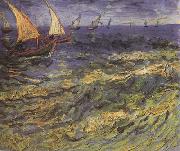 Vincent Van Gogh Seascape at Saintes-Maries (nn04)